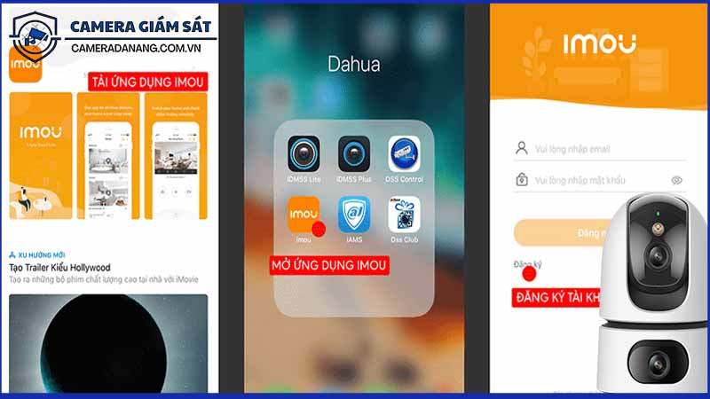 Xem trực tiếp qua ứng dụng Imou Life với Camera IPC-S2XP-6M0WED