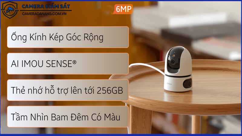 Lưu trữ thẻ nhớ lên đến 256GB với Camera IPC-S2XP-6M0WED