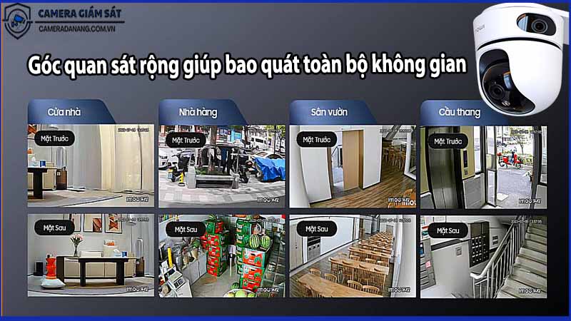 Góc quan sát rộng giúp bao quát toàn bộ không gian với Camera IPC-S2XP-6M0WED