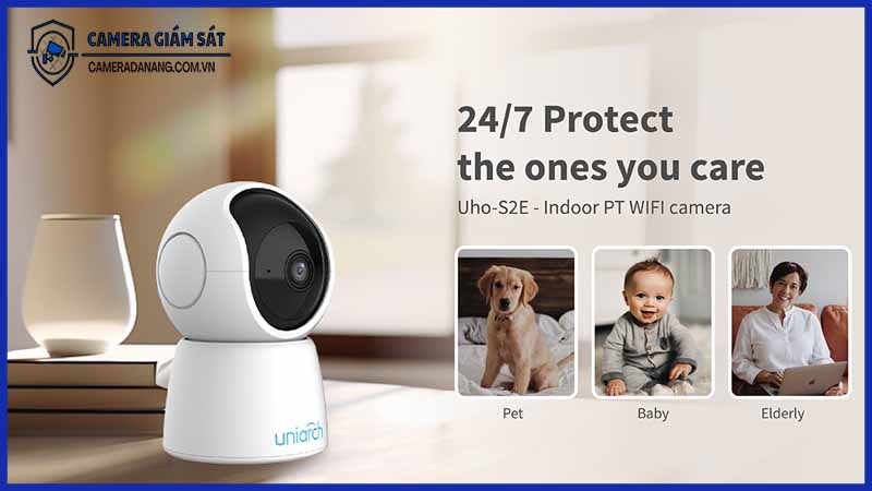 Camera IP WIFI thân 2MP UNIARCH UHO-S2E