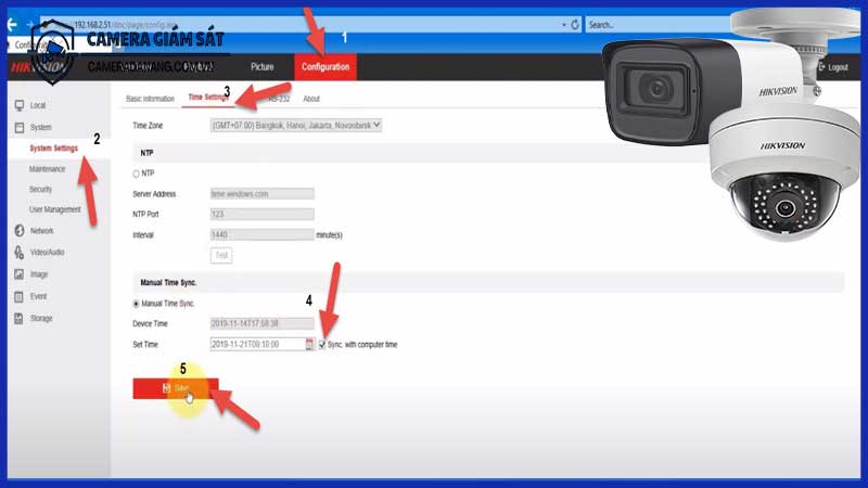 Hướng dẫn thiết lập chế độ ghi hình theo chuyển động trên camera Hikvision IP 2MP
