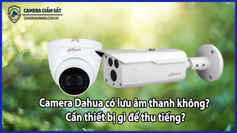 Camera Dahua có lưu âm thanh không? Cần thiết bị gì để thu tiếng?