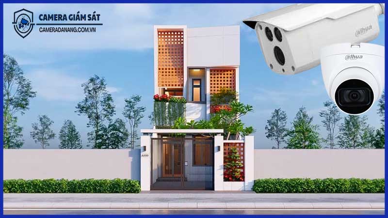 Cách bố trí 2 camera giám sát hợp lý cho nhà phố, biệt thự