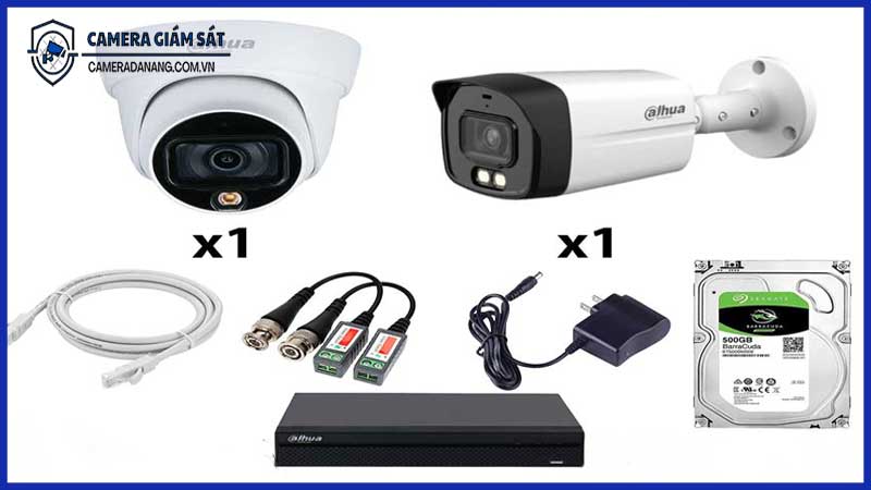 Hướng dẫn lắp đặt bộ 2 camera Dahua 5MP có màu ban đêm