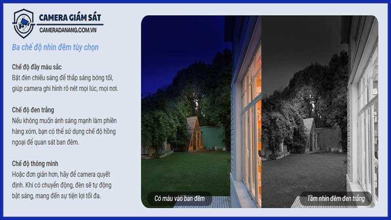 Chế độ nhìn đêm của Camera Ezviz H90 8MP