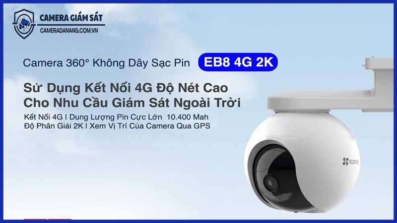 Giám sát từ xa với camera không dây EZVIZ EB8