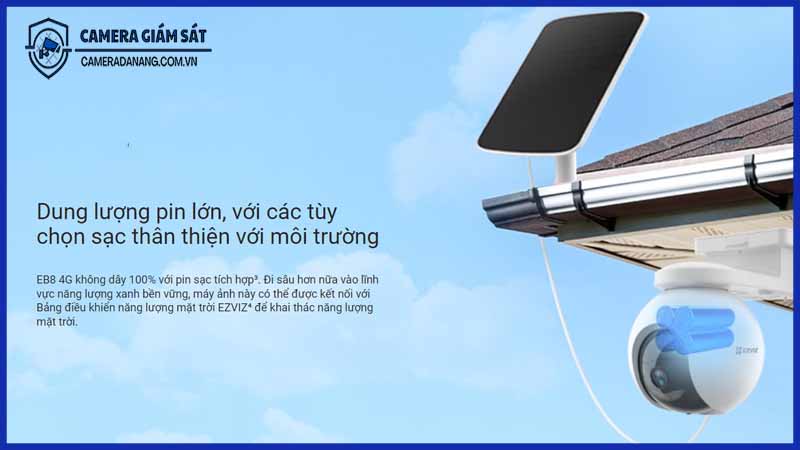 Công nghệ năng lượng mặt trời trong camera giám sát EZVIZ EB8