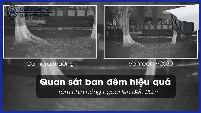 Đánh giá độ nét hình ảnh ban đêm trên camera Vantech V2033