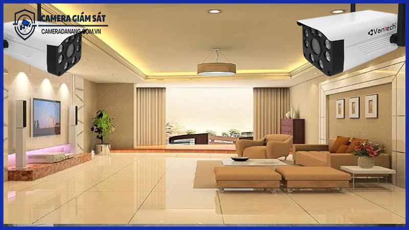 Gắn Vantech V2030 tại các điểm giao nhau trong nhà để tối đa góc quay