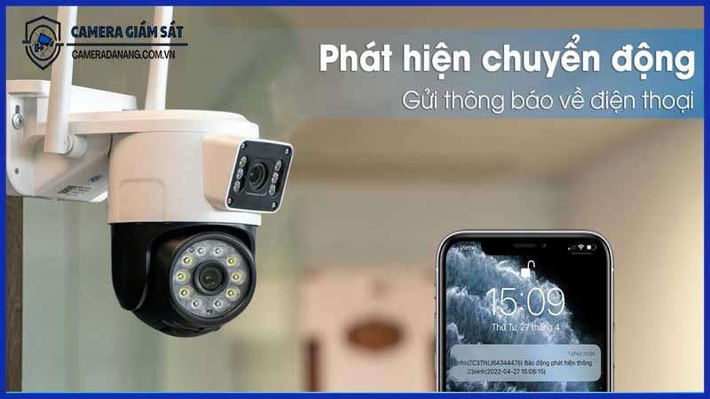Camera Yoosee 2 mắt ngoài trời có báo động khi có chuyển động không?