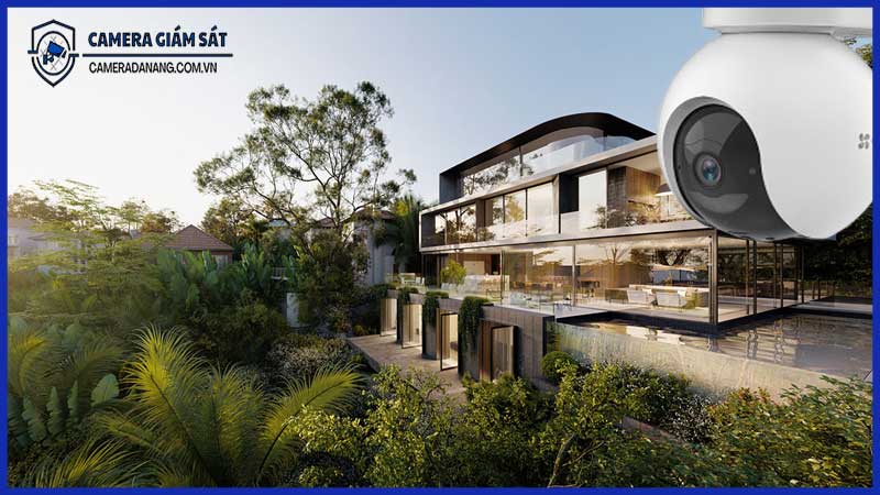 Lắp camera giám sát năng lượng mặt trời EZVIZ EB8 cho biệt thự ngoại ô