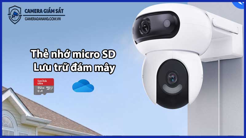 Camera Ezviz H90 hỗ trợ thẻ nhớ microSD hay lưu trữ đám mây?