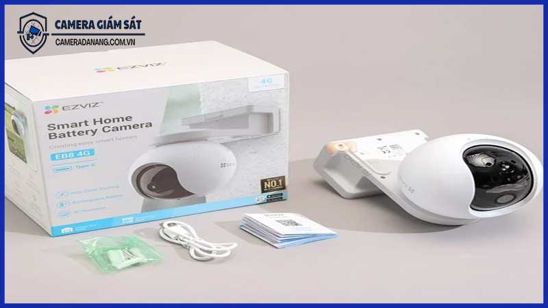 Lắp camera giám sát năng lượng mặt trời EZVIZ EB8 cho khu vực công cộng