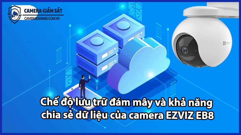Chế độ lưu trữ đám mây và khả năng chia sẻ dữ liệu của camera EZVIZ EB8