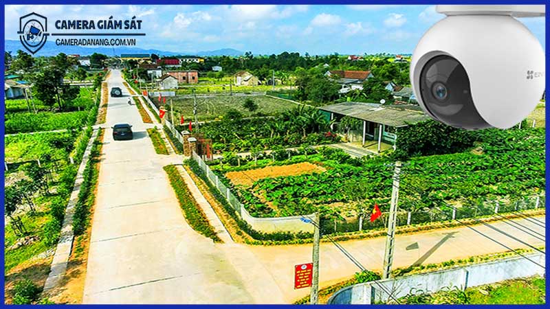 Lắp camera giám sát EZVIZ EB8 cho những khu vực không thể kéo điện lưới