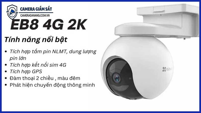 Lắp đặt camera giám sát EZVIZ EB8 cho khu vực nông thôn không có điện